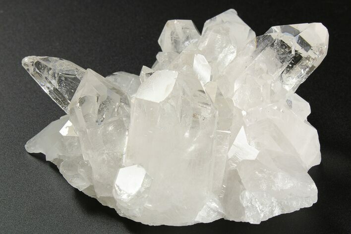 Clear Quartz Crystal Cluster - Brazil #258920